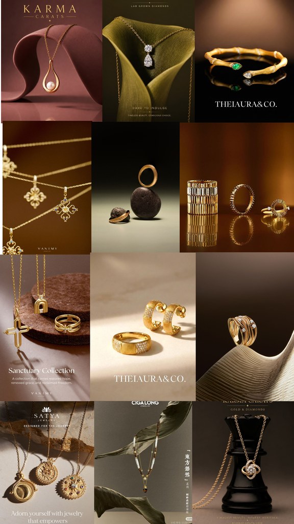 Jewelry brand grid concept
